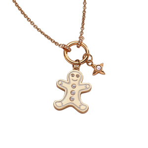 Alex and Ani Gold Gingerbread Charm Necklace NWOT